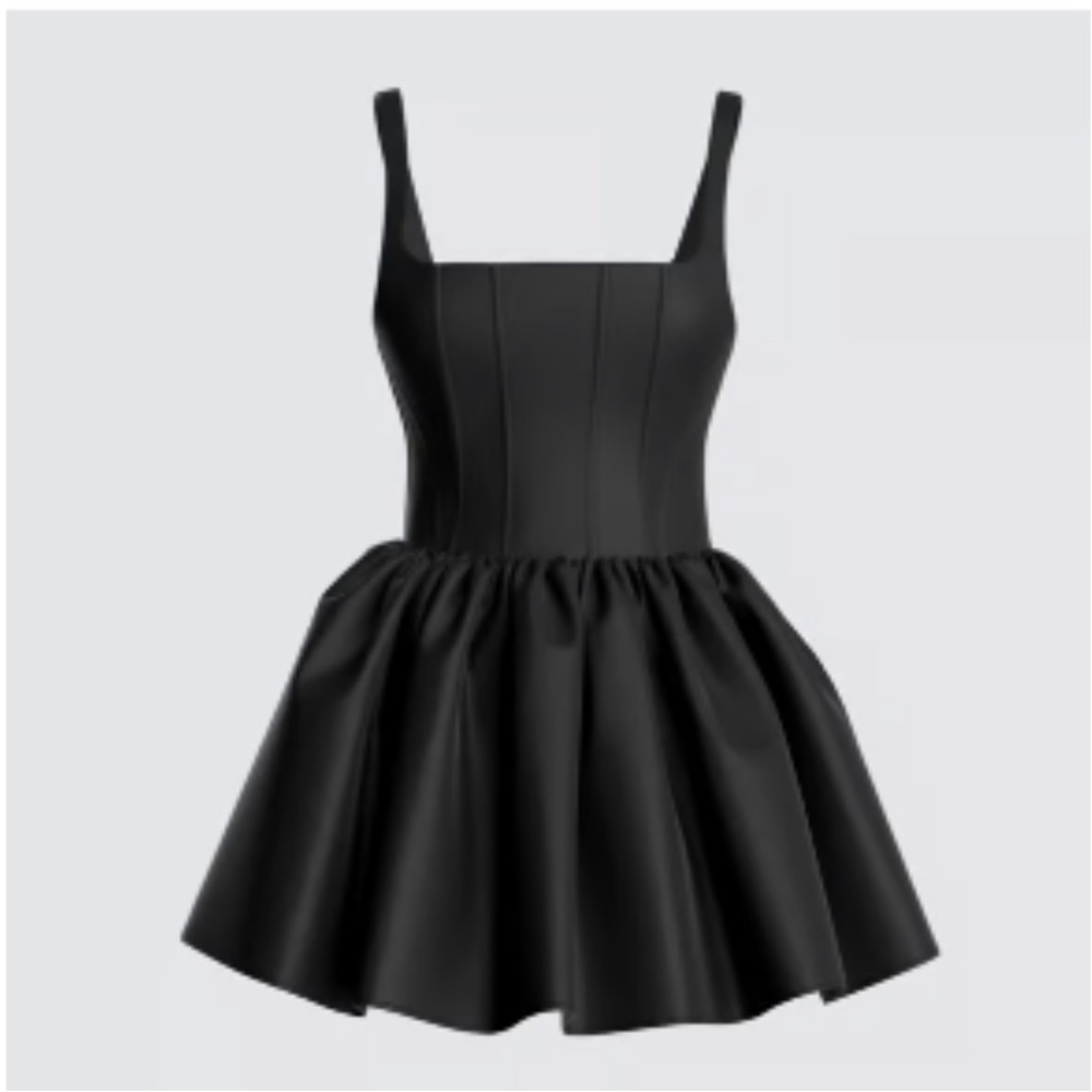 NWOT Finesse Black Mini corset Dress - Picture 3 of 5